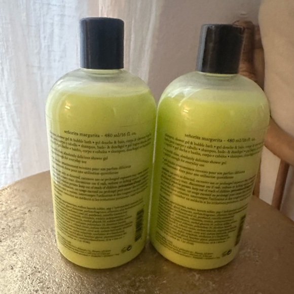 Lot of 2 Philosophy Señorita Margarita Shampoo Shower Gel Bubble Bath 16 oz. ea. - Picture 2 of 2